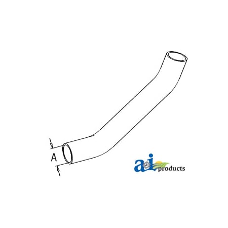 A & I Products Radiator Hose, Upper 12" x1.5" x1.5" A-T22496